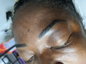 microblading microbladed eyebrows jamaica portmore the auracle salon permanent makeup pmu