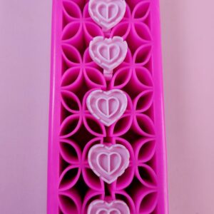 VRING Row Pinkheart notched gluering